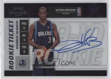 2009-10 Playoff Contenders - [Base] #122 - Rookie Ticket - Rodrigue Beaubois