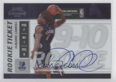 2009-10 Playoff Contenders - [Base] #124 - Rookie Ticket - DeMarre Carroll