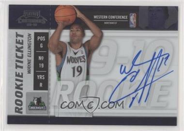 2009-10 Playoff Contenders - [Base] #125 - Rookie Ticket - Wayne Ellington