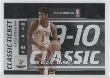 2009-10 Playoff Contenders - [Base] #147 - Classic Ticket - Oscar Robertson