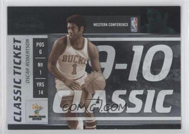 2009-10 Playoff Contenders - [Base] #147 - Classic Ticket - Oscar Robertson