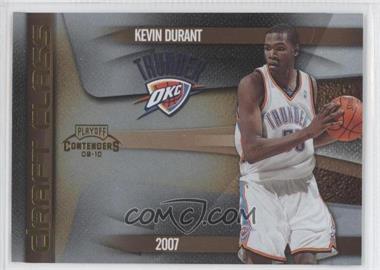 2009-10 Playoff Contenders - Draft Class - Gold #7 - Kevin Durant /100