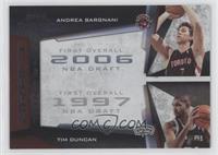 Andrea Bargnani, Tim Duncan #/50