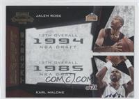 Jalen Rose, Karl Malone #/100