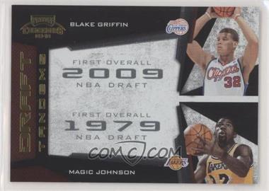 2009-10 Playoff Contenders - Draft Tandems - Gold #17 - Blake Griffin, Magic Johnson /100