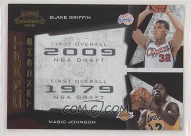 2009-10 Playoff Contenders - Draft Tandems - Gold #17 - Blake Griffin, Magic Johnson /100