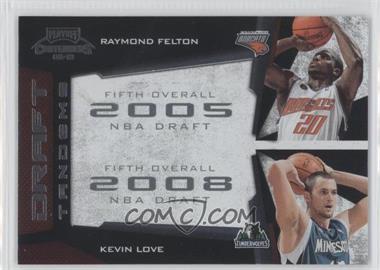 2009-10 Playoff Contenders - Draft Tandems #4 - Raymond Felton, Kevin Love