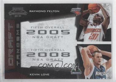 2009-10 Playoff Contenders - Draft Tandems #4 - Raymond Felton, Kevin Love