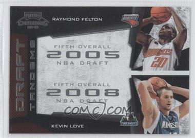 2009-10 Playoff Contenders - Draft Tandems #4 - Raymond Felton, Kevin Love
