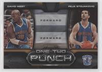 David West, Peja Stojakovic #/50