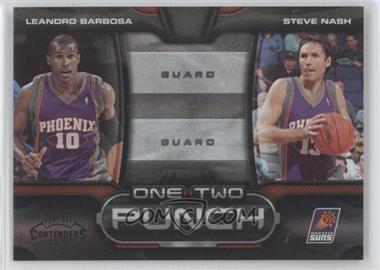 2009-10 Playoff Contenders - One-Two Punch - Black #19 - Leandro Barbosa, Steve Nash /50