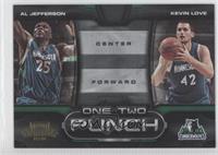 Al Jefferson, Kevin Love #/100