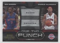 Ben Gordon, Charlie Villanueva [EX to NM] #/100