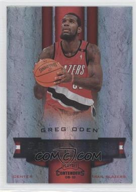 2009-10 Playoff Contenders - Perennial Contenders - Black #12 - Greg Oden /50
