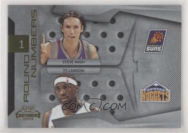 2009-10 Playoff Contenders - Round Numbers - Gold #13 - Steve Nash, Ty Lawson /100