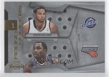 2009-10 Playoff Contenders - Round Numbers - Gold #21 - Deron Williams, Gerald Henderson /100