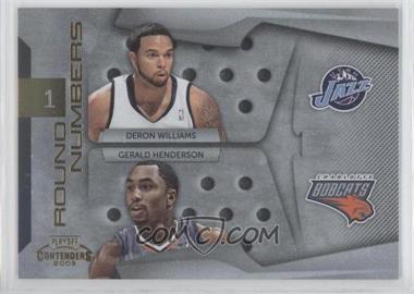 2009-10 Playoff Contenders - Round Numbers - Gold #21 - Deron Williams, Gerald Henderson /100