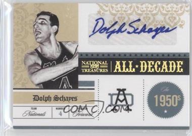 2009-10 Playoff National Treasures - All Decade - Signatures #5 - Dolph Schayes /7