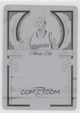 2009-10 Playoff National Treasures - [Base] - Printing Plate Black #16 - Monta Ellis /1