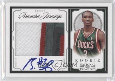 2009-10 Playoff National Treasures - [Base] #209 - Rookie Patch Autographs - Brandon Jennings /99