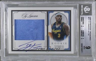 2009-10 Playoff National Treasures - [Base] #217 - Rookie Patch Autographs - Ty Lawson /99 [BGS 9 MINT]