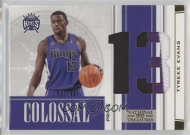 2009-10 Playoff National Treasures - Colossal - Die-Cut Jersey Number Prime #6 - Tyreke Evans /10