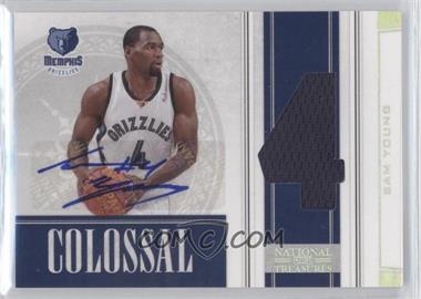 2009-10 Playoff National Treasures - Colossal - Die-Cut Jersey Number Signatures #30 - Sam Young /49