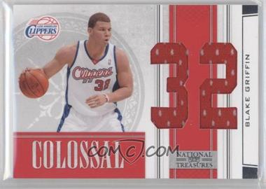 2009-10 Playoff National Treasures - Colossal - Die-Cut Jersey Number #2 - Blake Griffin /25