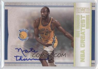 2009-10 Playoff National Treasures - NBA Greatest - Signatures #25 - Nate Thurmond /25