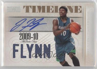 2009-10 Playoff National Treasures - Timeline Materials - Die-Cut Custom Names Signatures #6 - Jonny Flynn /30
