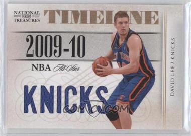 2009-10 Playoff National Treasures - Timeline Materials - Die-Cut Custom Team Nicknames #17 - David Lee /25