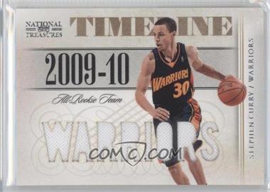 2009-10 Playoff National Treasures - Timeline Materials - Die-Cut Custom Team Nicknames #5 - Stephen Curry /49