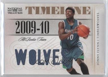 2009-10 Playoff National Treasures - Timeline Materials - Die-Cut Custom Team Nicknames #6 - Jonny Flynn /49