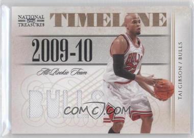 2009-10 Playoff National Treasures - Timeline Materials - Die-Cut Custom Team Nicknames #7 - Taj Gibson /49