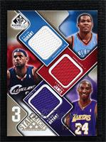 Kevin Durant, LeBron James, Kobe Bryant [Noted] #/125