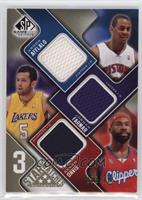 Arron Afflalo, Jordan Farmar, Baron Davis #/125