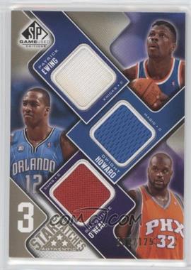 2009-10 SP Game Used - 3 Star Swatches - Level 1 #3S-EHO - Patrick Ewing, Dwight Howard, Shaquille O'Neal /125 [EX to NM]