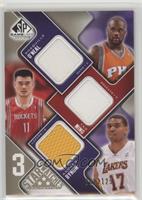 Shaquille O'Neal, Yao Ming, Andrew Bynum #/125