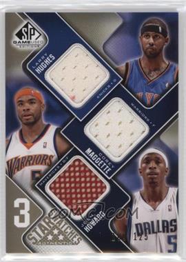 2009-10 SP Game Used - 3 Star Swatches - Level 1 #3S-MHH - Larry Hughes, Corey Maggette, Josh Howard /125