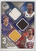 Beno Udrih, Shelden Williams, Brad Miller #/125