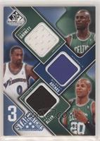 Gilbert Arenas, Kevin Garnett, Ray Allen #/50