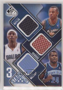 2009-10 SP Game Used - 3 Star Swatches - Level 2 #3S-BHM - Caron Butler, Josh Howard, Paul Millsap /50