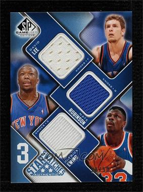 2009-10 SP Game Used - 3 Star Swatches - Level 2 #3S-ELR - David Lee, Nate Robinson, Patrick Ewing /50