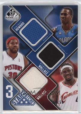 2009-10 SP Game Used - 3 Star Swatches - Level 2 #3S-WWH - Dwight Howard, Rasheed Wallace, Ben Wallace /50