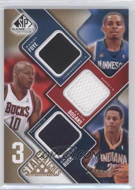 2009-10 SP Game Used - 3 Star Swatches - Level 3 #3S-BFR - Randy Foye, Keith Bogans, Brandon Rush /35