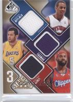 Arron Afflalo, Jordan Farmar, Baron Davis #/35