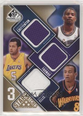 2009-10 SP Game Used - 3 Star Swatches - Level 3 #3S-EFC - Jordan Farmar, Monta Ellis, Javaris Crittenton /35