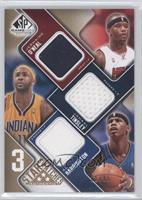 Jermaine O'Neal, Jamaal Tinsley, Al Harrington #/35