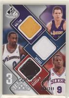 Luke Walton, Gilbert Arenas, Andre Iguodala #/299