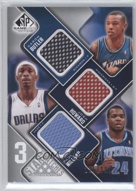 2009-10 SP Game Used - 3 Star Swatches #3S-BHM - Caron Butler, Josh Howard, Paul Millsap /299